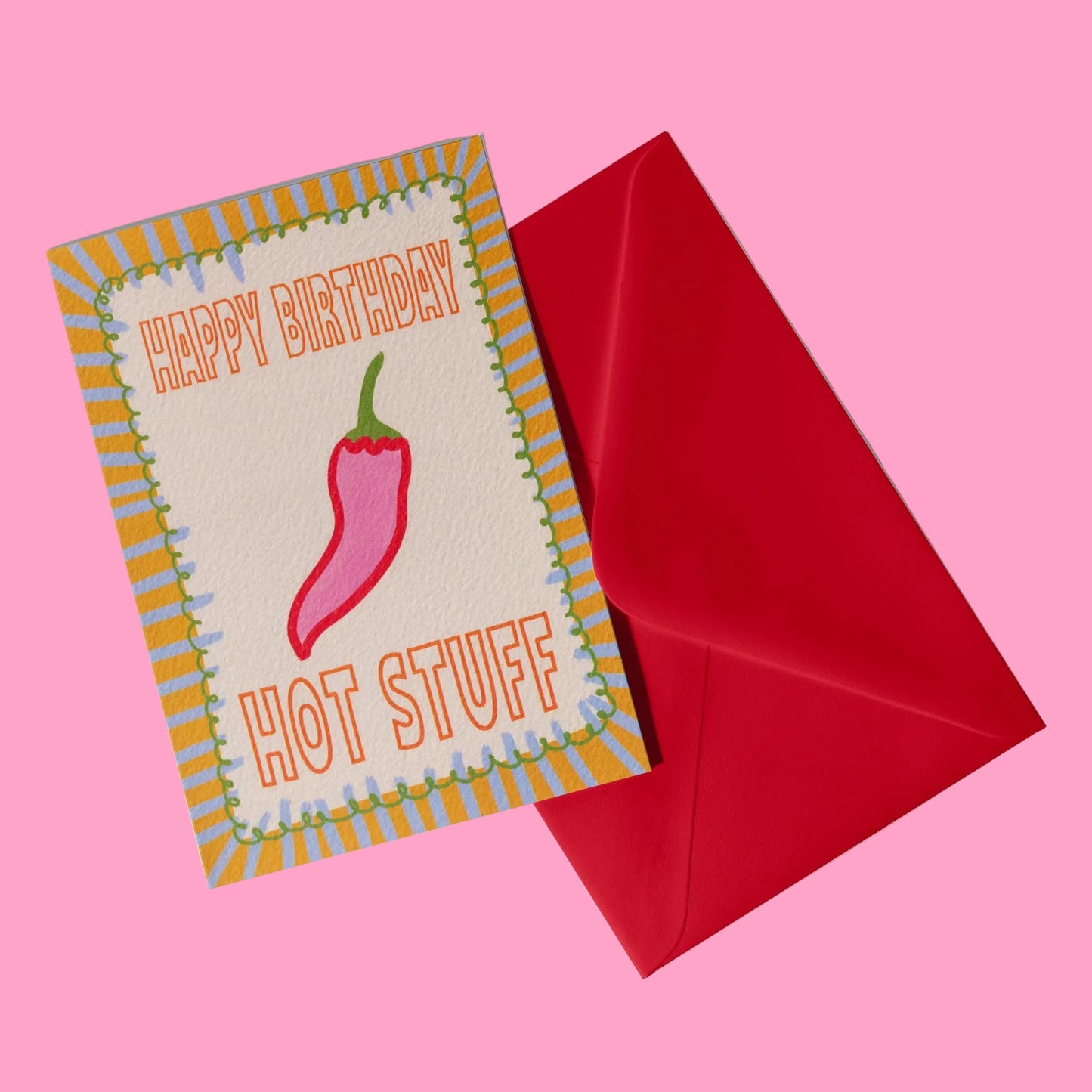 Happy Birthday hot stuff gift card