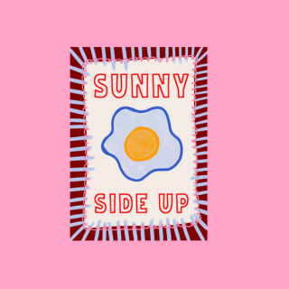 Sunny side up print