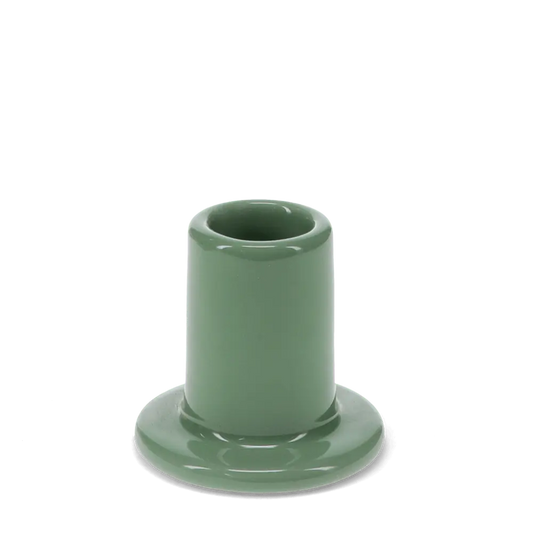 Sage green short candlestick
