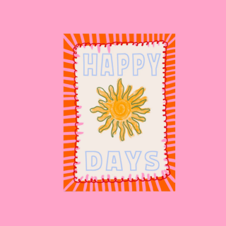 Happy days print
