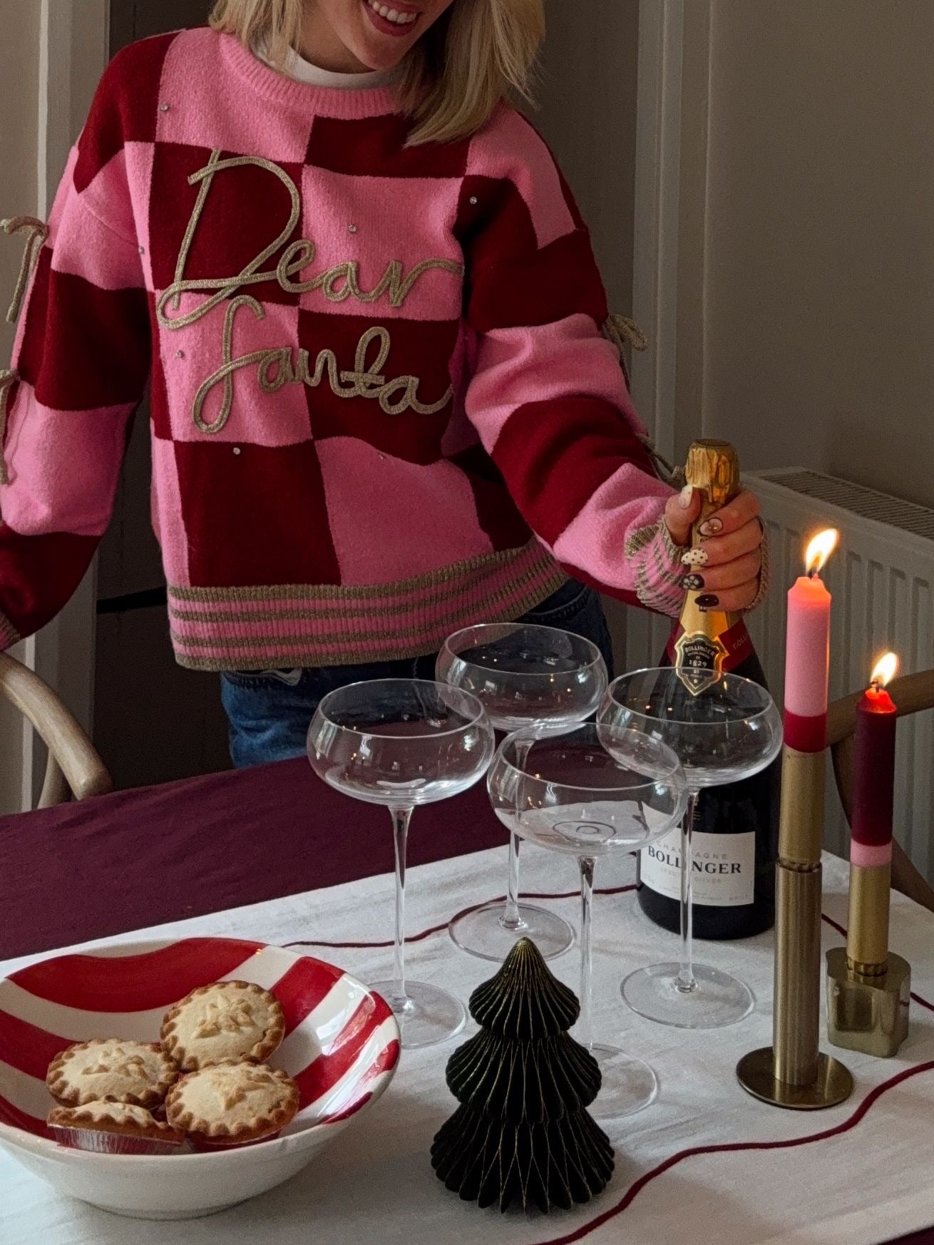 India Moon's Gold Collection- Sugar Plum (pair of taper candles)