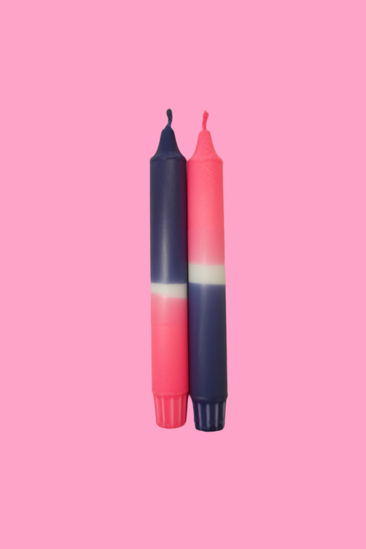 Summer nights sky (pair of taper candles)