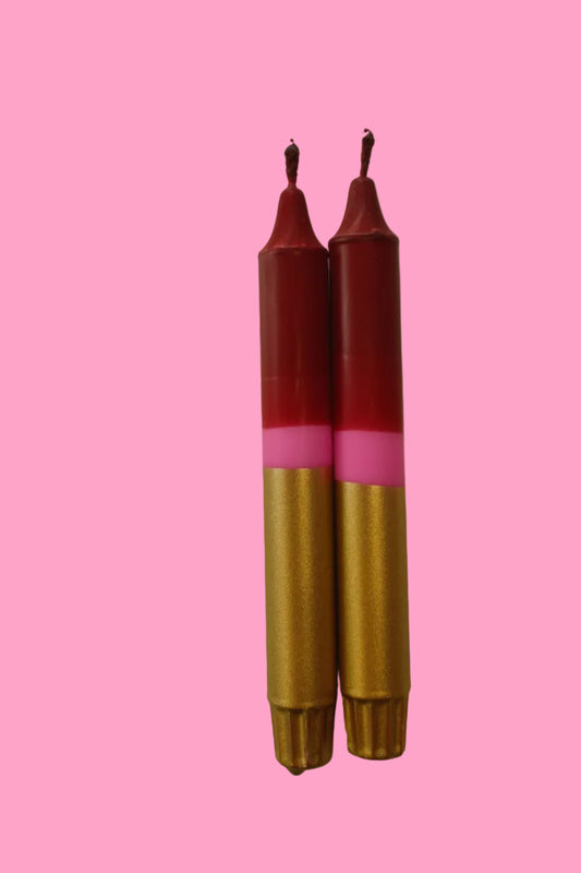 Damson Picking (pair of taper candles)