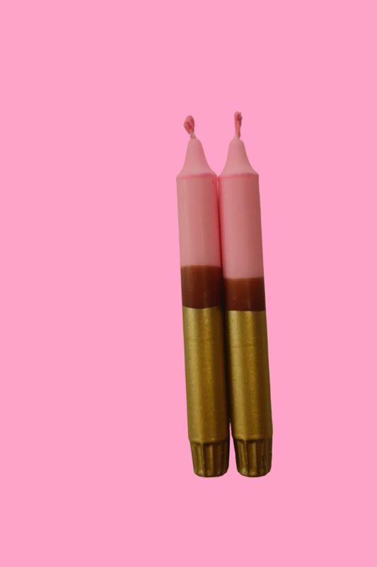 Rhubarb Crumble (pair of taper candles)