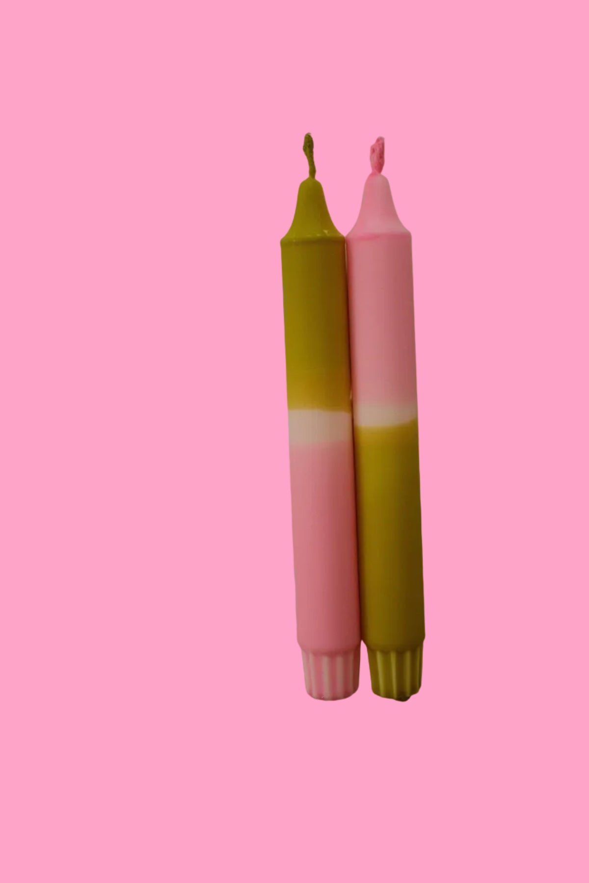 Pink Lady (pair of taper candles)