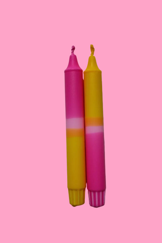 Tyninghame sunrise (pair of taper candles)
