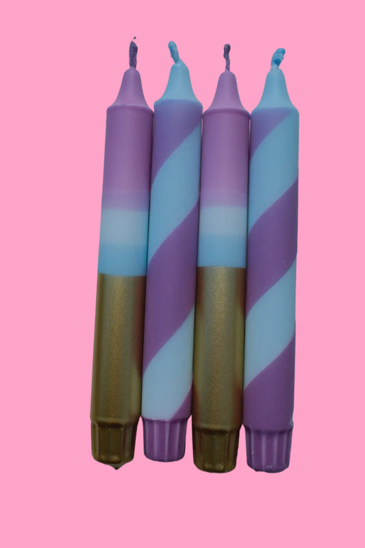 The Purple Quad (Quad of taper candles)
