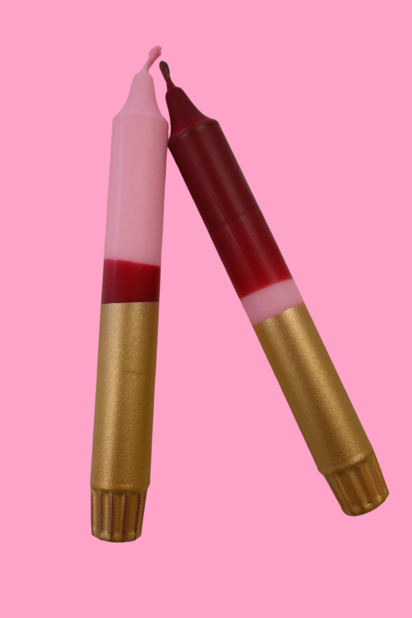 India Moon's Gold Collection- Sugar Plum (pair of taper candles)