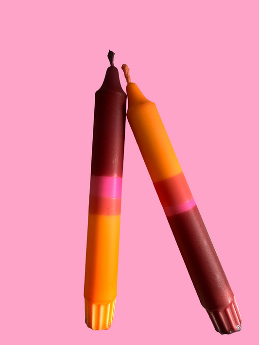 Harvest glow (pair of taper candles)