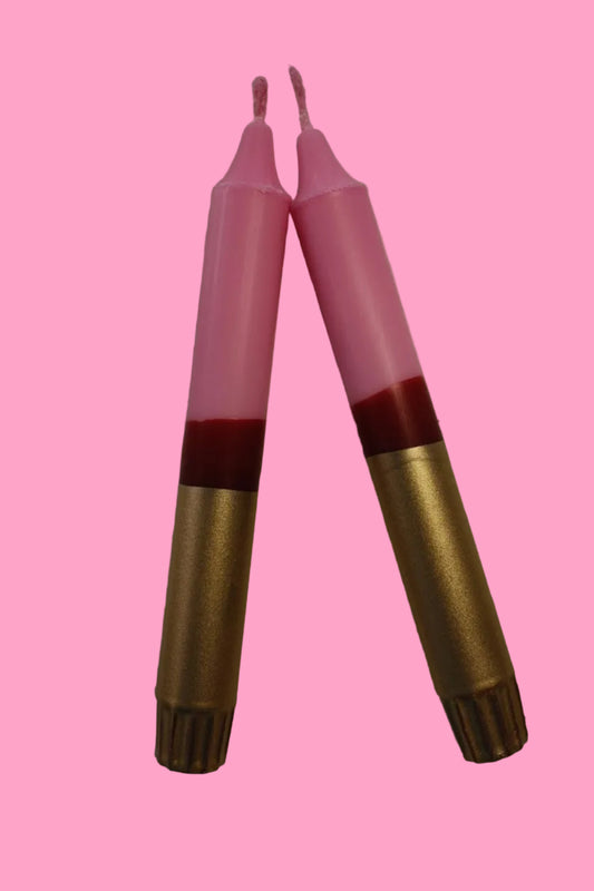 Golden hour (pair of taper candles)