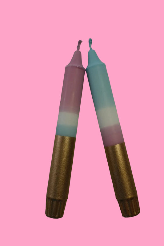 Hydrangea Blue (pair of taper candles)