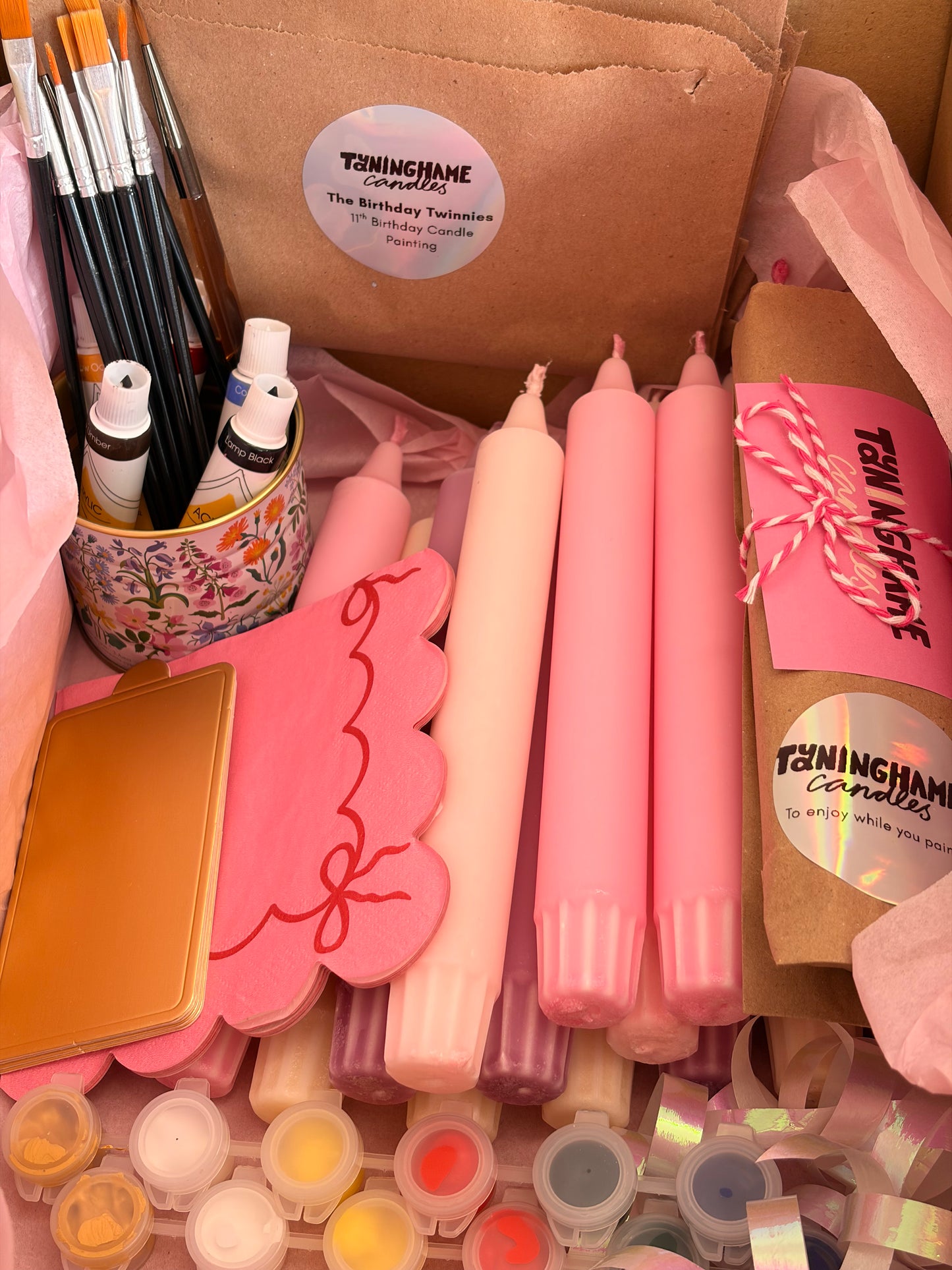 DIY candle painting box