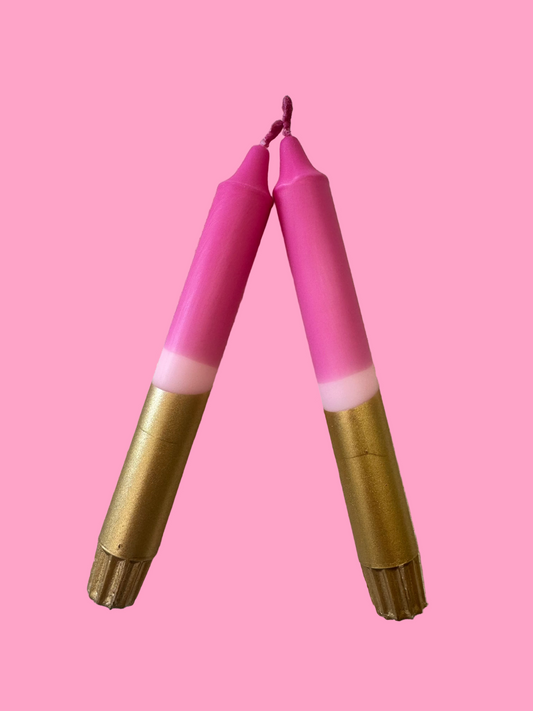 Golden hour (pair of taper candles)