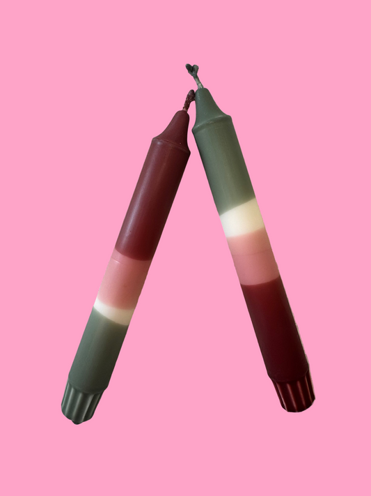 Fireside evening (pair of taper candles)