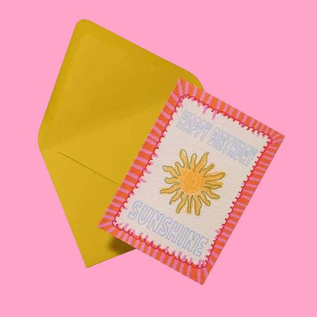 Happy Birthday sunshine gift card