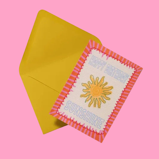 Happy Birthday sunshine gift card